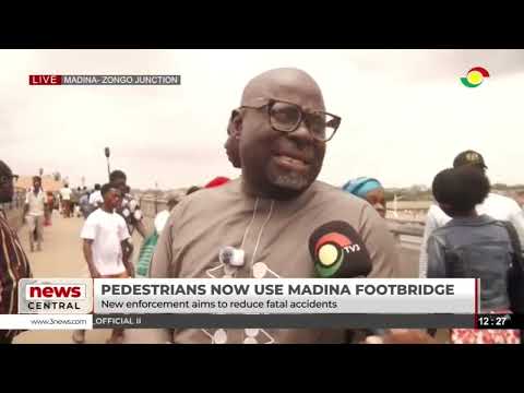 Pedestrians Embrace New Footbridge at Madina Zongo Junction: Will It Reduce Road Accidents?