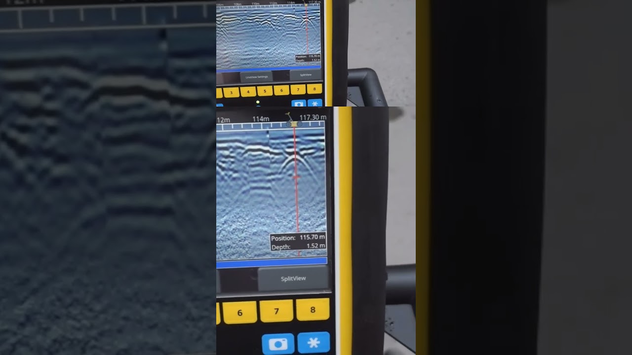 Ground-penetrating radar LMX 200 in action #lmx #gpr #gps #utilities #locator #bulgaria #георадар