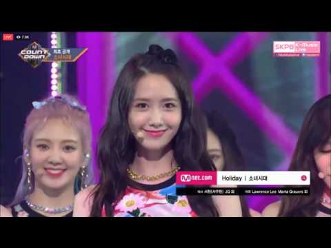 170810 Girls' Generation (SNSD) - All Night & Holiday @ Mnet M!Countdown