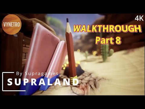 Supraland Walkthrough Part 8: Volcano Rescue, Translocator Unlock & Power Upgrades (4K) | Vynetro