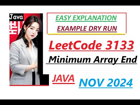 Minimum Array End Leetcode 3133 Bits Java Code Developer Coder