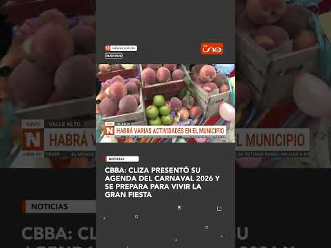 Cbba: Cliza presentó su agenda del Carnaval 2026 y se prepara para vivir la gran fiesta
