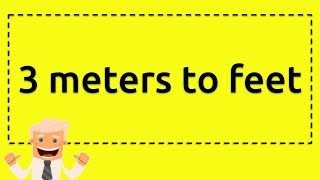 3 meters to feet