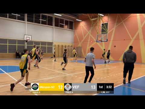 LJBL U15  Marupes SC : VEF