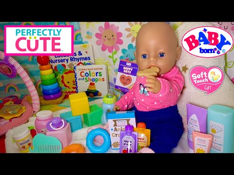 💖Baby Born Ella's Nap Routine! Unboxing Perfectly Cute Baby Doll Deluxe Feed & Play Set From Target!