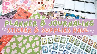 Planner & Journaling Stickers and Supplies Haul 📒
