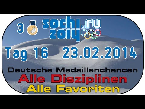 Sotschi 2014 Olympia Special #31 - Tag 16 - 23.02.2014 - Deutschland Medaillenchancen