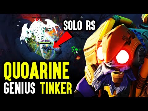 Quoarine The Genius Tinker With Crazy Moves - Solo Roshan Again Dota 2