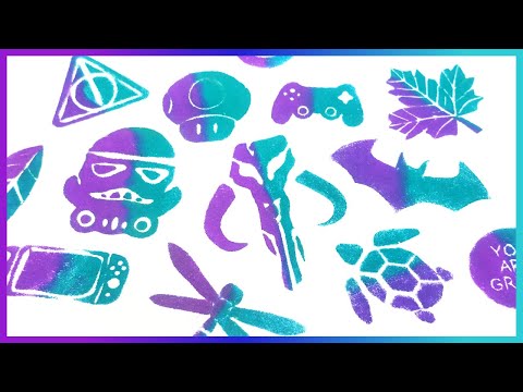 Part of a video titled The easiest / cheapest DIY stamps ever! - YouTube