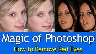 How to Remove Red-Eye in Photoshop Any Version | How to Fix Camera Flash Red Eye in Photoshop