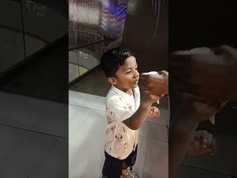 Shobhit ko bahut acha lga icecream game khelne m😀 #cutebaby #viral