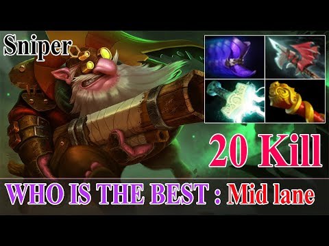 Godlike - [Sniper] Midlane Ez Game 20 Kill | Immortal Pro Gameplay | Dota 2 Sroksre Gameplay #Dota