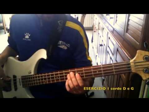 Electric Bass Samples - Esercizio Spider 5° tasto - Basso Elettrico