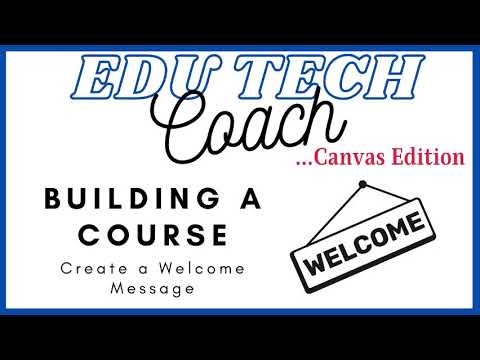 Canvas Framework: Building a Course- Create a Welcome Image