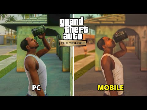 GTA Trilogy Mobile vs PC - Graphics and Details Comparison