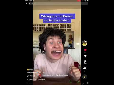 Talking to a hot exchange student all part