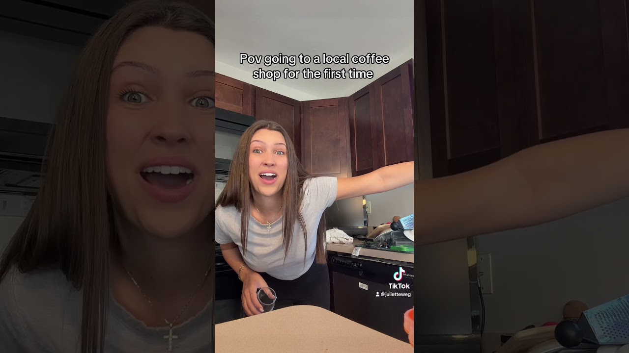 POV going to a local coffee shop for the first time be like