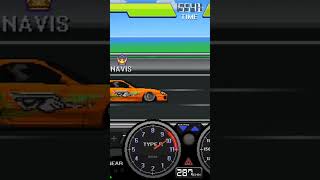 Pixel car racer Supra vs Volkswagen golf