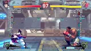 ウルトラストリートファイターIVバトル：ジュリ vs バイソン