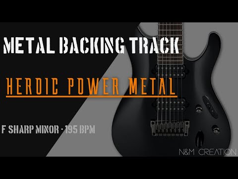 Heroic Power Metal Backing Track in F♯m | BT-300