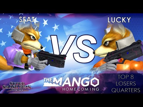The Mango Homecoming - CLG | SFAT (Fox) VS DIG | Lucky (Fox) - SSBM - Top 8- Losers Quarters