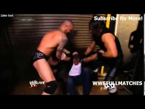 Randy Orton, Seth Rollins & Kane Attacks Dean Ambrose - Raw - July 14th 2014