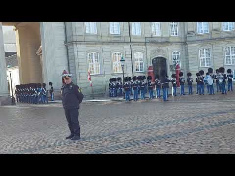 The changing of the guard, Amalienborg, Copenhagen