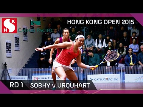 Squash: Hong Kong Open 2015 - Women's Rd 1 Highlights: Sobhy v Urquhart