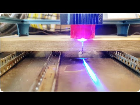 SCULPFUN S9 - Диодная лазерная гравировка - сборка и примеры гравировки и резки