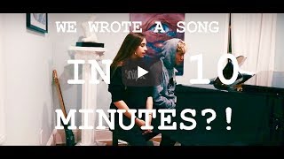 we wrote a song in 10 minutes?? tate mcrae &amp; sean lew