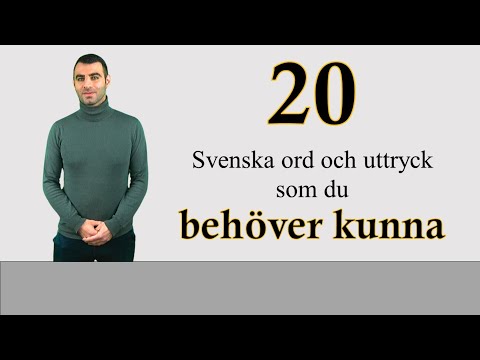20 Svenska ord och uttryck som du behöver kunna!