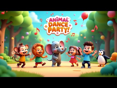 🐾🎶 “Animal Dance Party! 🐘🦁🐵 | Move & Learn with PixieRhymes