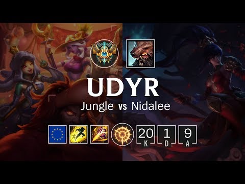 Udyr Jungle vs Nidalee - EUW Grand Master Patch 8.24