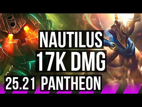 NAUTILUS & Jhin vs PANTHEON & Lucian (SUP) | 17k DMG | KR Master | 25.21