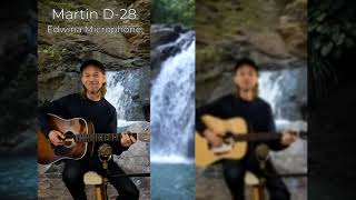 Video thumbnail for Recording King RD-328 Vs Martin D-28 #acousticguitar Comparison by Roderick Newport