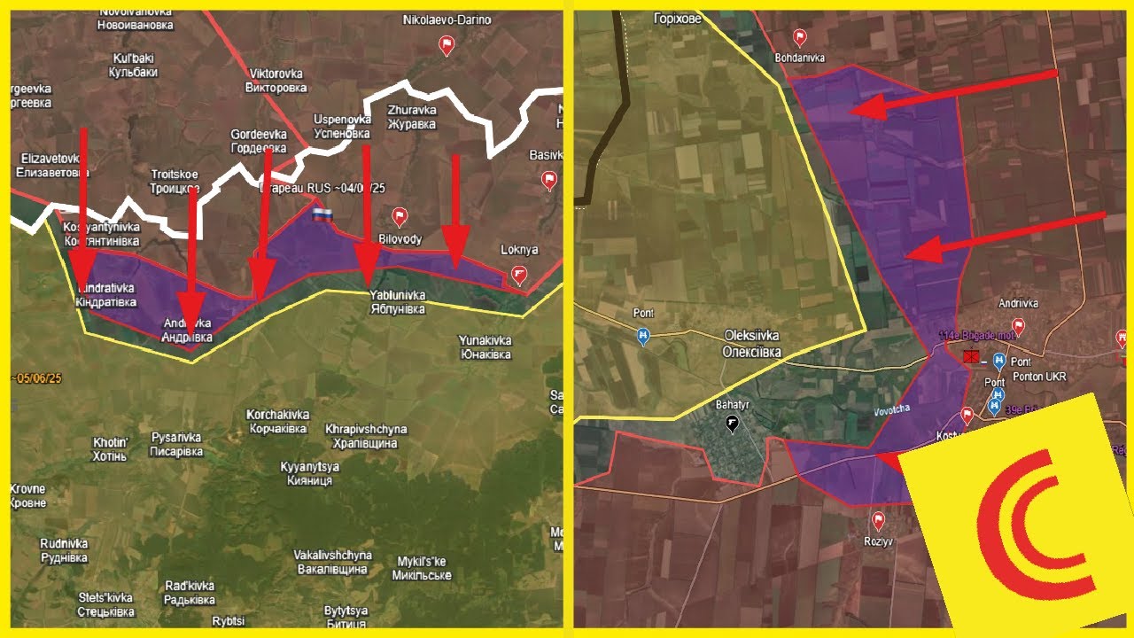 Conflit Ukraine 06/06/25 : les avancées RUS s'accélèrent sur plusieurs parties du Front | Stats