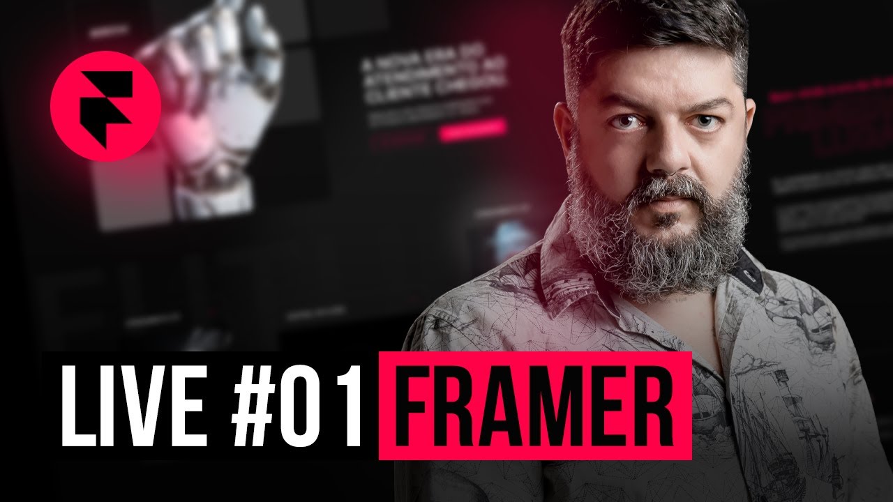 LIVE #01: Criando uma Landing Page no Framer com animações e Interações