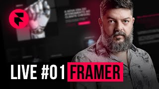 LIVE #01: Criando uma Landing Page no Framer com animações e Interações