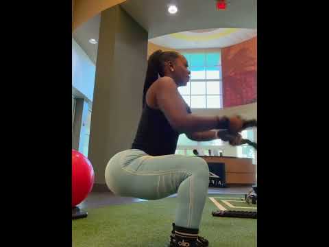 Full body destroyer: battle rope squats you need to try #training #workout #challenge