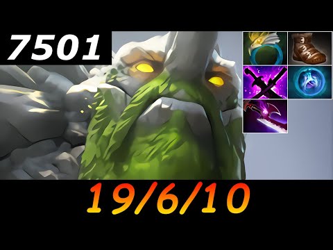 Dota 2 Tiny 7501 MMR 19/6/10 (Kills/Deaths/Assists) Ranked Full Gameplay