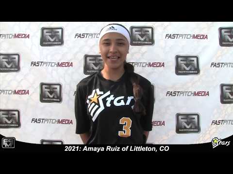 2021 Amaya Ruiz Catcher Softball Skills Video - Colorado Stars