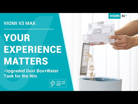 Viomi V3 MaxRobot Vacuum-mop - Your Experience Matters - Upgraded Dust Box+Water Tank for the Win