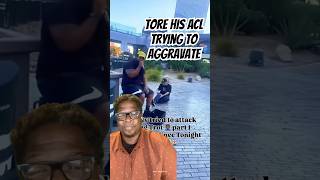 Another Satisfying Racial Moment: Man Tears His ACL messing with @kingtrotofficial #shorts