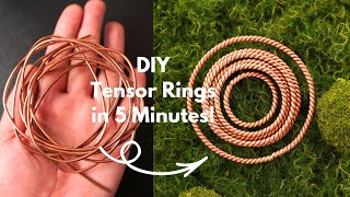 DIY Copper Tensor Rings in 5 Minutes! | Copper Wire Tutorial