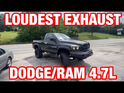 Top 5 LOUDEST EXHAUST Set Ups for Dodge/RAM 4.7L V8 MAGNUM!