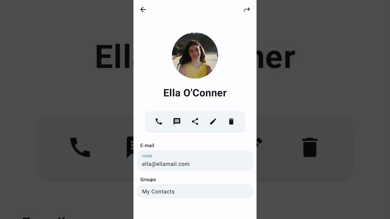 FOSS Material Design Contacts App | Connect You