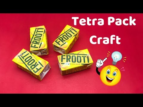 Frooti Tetra pack craft ideas | Juice carton diy | Best out of waste ideas | handmade craft Video