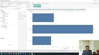 How to Calculate Total Number of Seller Per Product Category Using Tableau