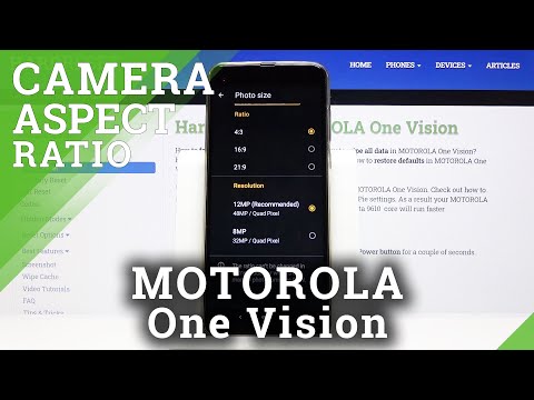 How to Change Photo Size in Motorola One Vision - Personalize Camera Settings