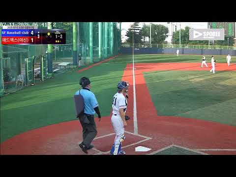 매드맥스(야신) vs SF Baseball club 경기 영상 | 7/11 (소망야구장)